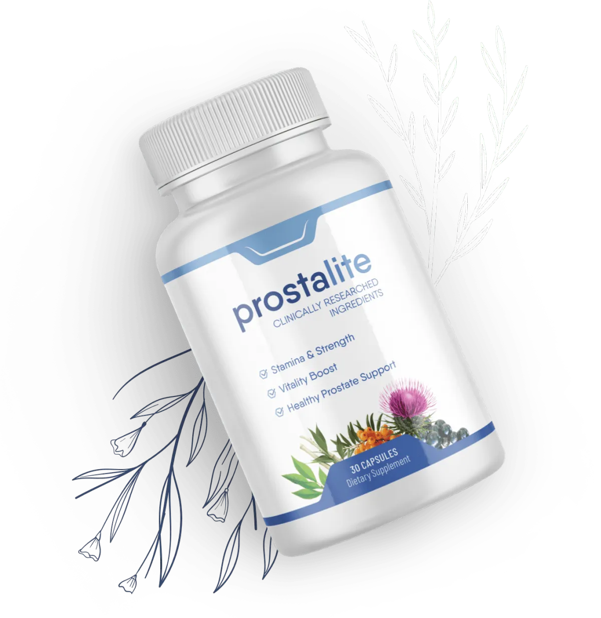 ProstaLite natural prostate supplement bottle - supports prostate health